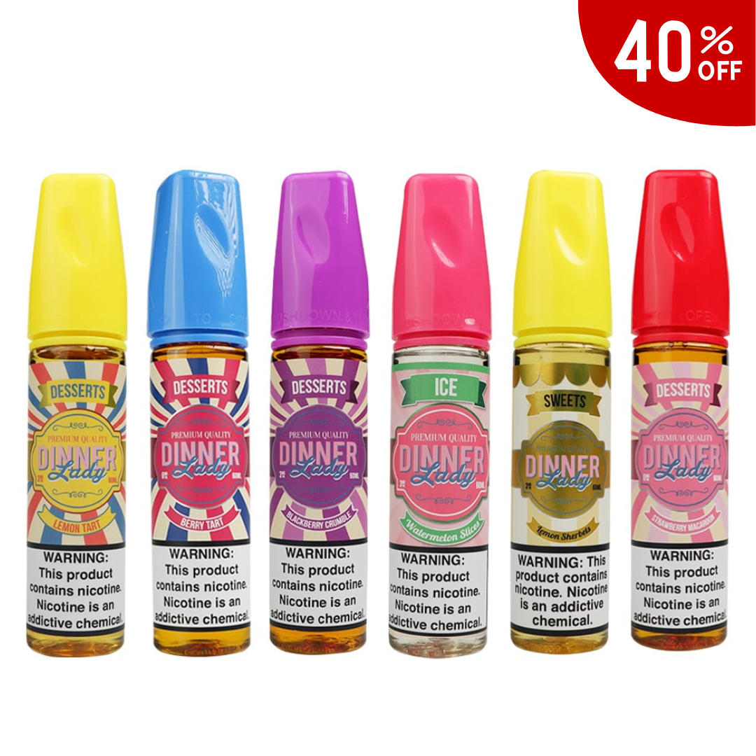 *SUPERSALE* DINNER LADY : DESSERT SERIES 60 ML (FREEBASE)