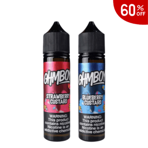 *SUPERSALE* OHMBOY : STRAWBERRY CUSTARD / BLUEBEERY CUSTARD FREEBASE 60ML