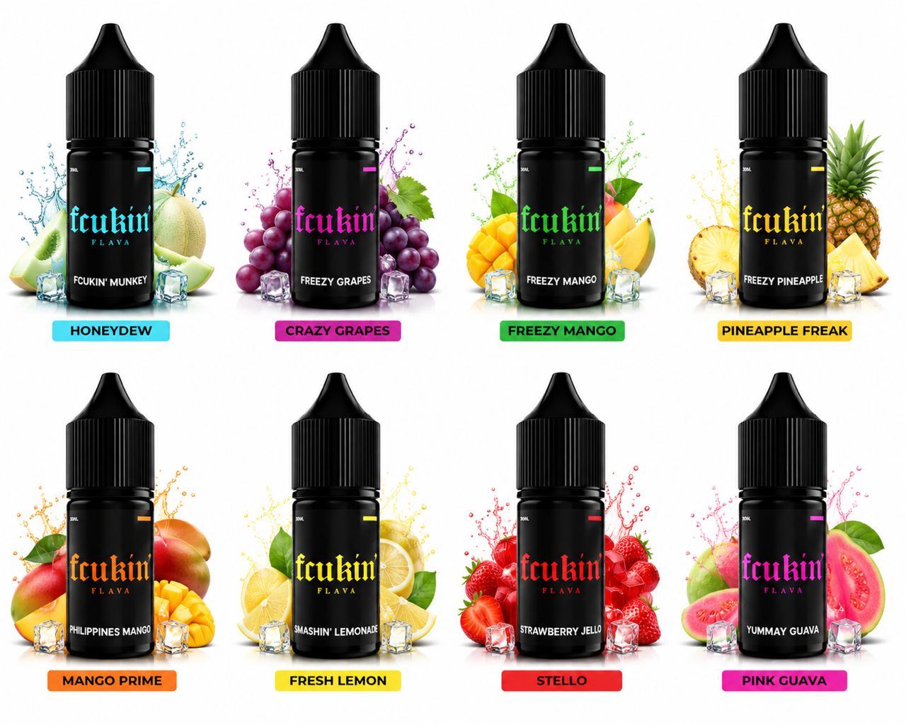 FCUKIN FLAVA : FRUITY SERIES (FREEBASE) 30ML - Image 2